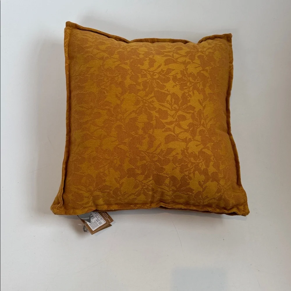 PAD Home Design Concept Gaida Mustard Colored Pillow 15”x15”